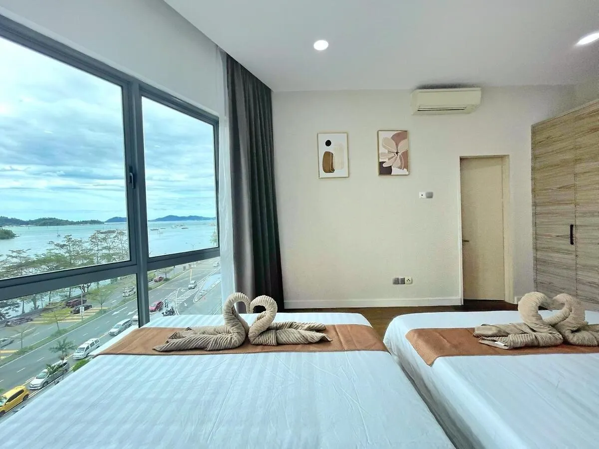 Ezyhouz # Luxury 3Bedroom Seaview Balcony Imago Theloftb Kotakinabalu City10Pax Kota Kinabalu Malasia